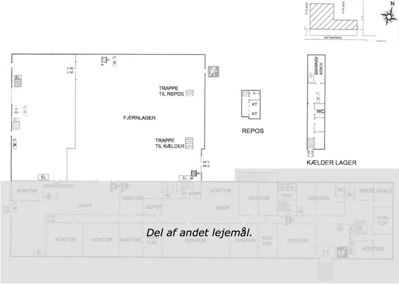 Lager til leje på Østmarken 6, 2860 Søborg. NORVIK Erhvervsmægler.